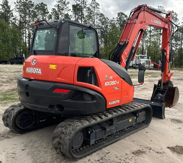 Kubota KX080-4S Mid-Size Excavator