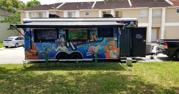 Miami's Most Lit Game Truck! Vice Nights Theme / 4K Screens / Perfect for Wynwood Parties!