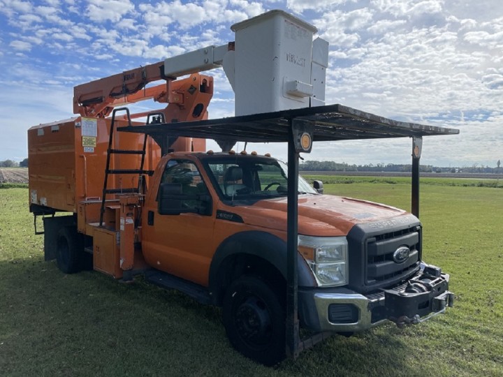 2013 Ford F550 4x4 Versalift 45 foot Bucket Truck