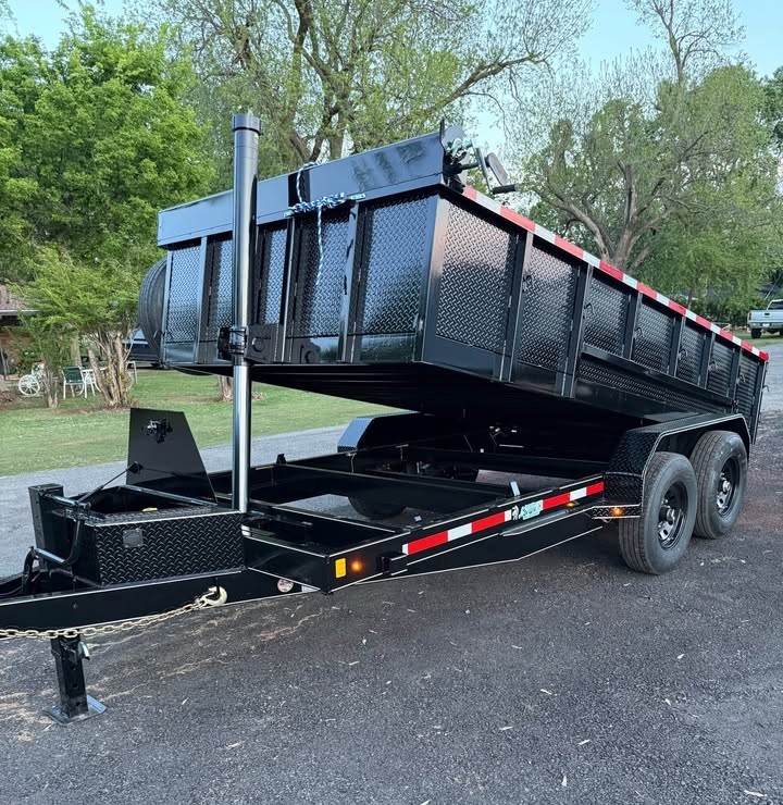 14x83 Dump Trailer w/Ramps & Tarp 14K GVWR OKC Rentals Available Now!