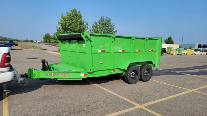Premium ED 7×14 16,000 lb Dump Trailer. Rent Now for Your Big Project!