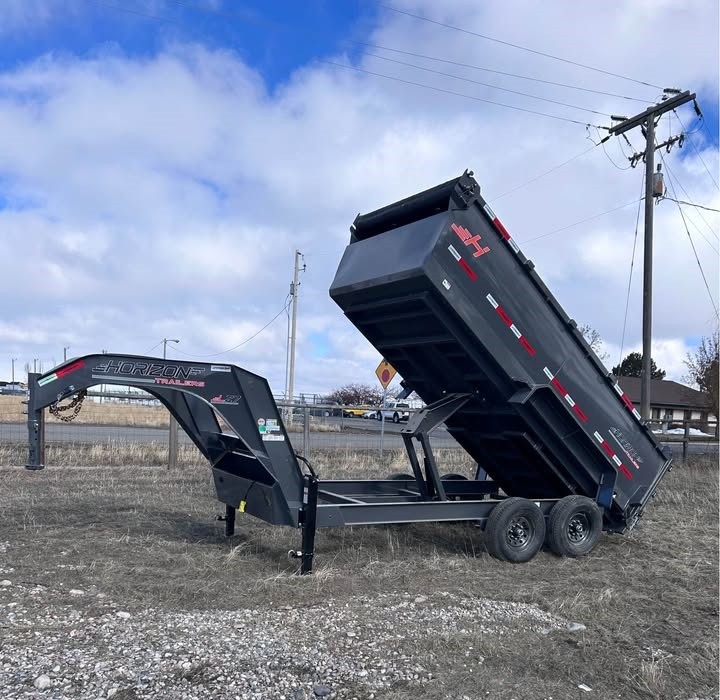Horizon LZ7 Gooseneck Dump Trailer - Massive Capacity for Big Projects