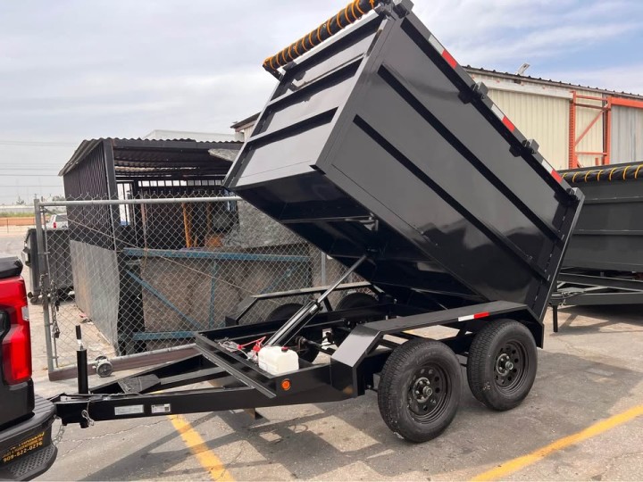 5x8x4 Dump Trailer - High-Side Compact Hauler