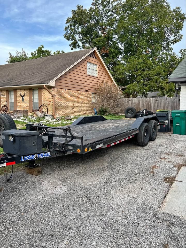 20' Open Car Hauler for Rent - 10,500 lbs Capacity - Houston Area