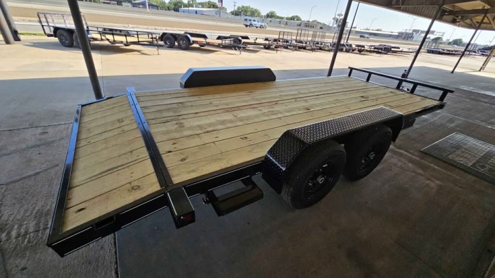 83"x18ft Wood-Floor Car Hauler 7K GVWR - Rent Today, Tow Today