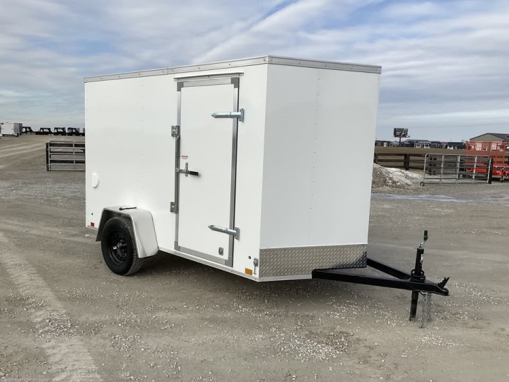 Cross 610SA 6x10 Enclosed Cargo Trailer - Single Axle, Easy Tow for City Jobs