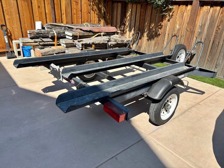 ShoreLand'r 3-Rail Motorcycle Trailer - Fits 3 Dirt/Cruiser/Sport Bikes!