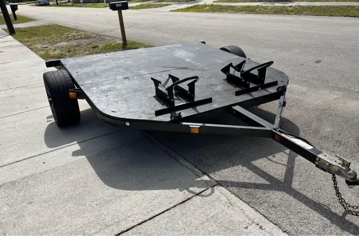 Motorcycle Trailer - Fits 2 Bikes! (Street/Dirt)