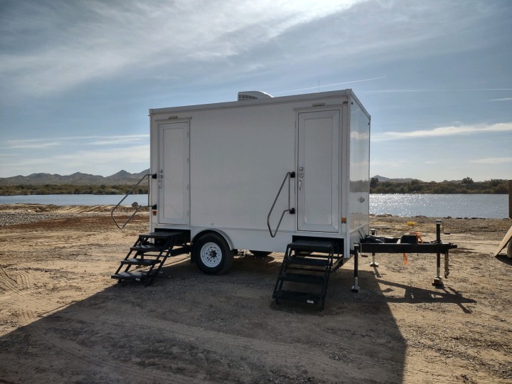 2-Station Bathroom Trailer - Compact & Clean! Phoenix Event Rental
