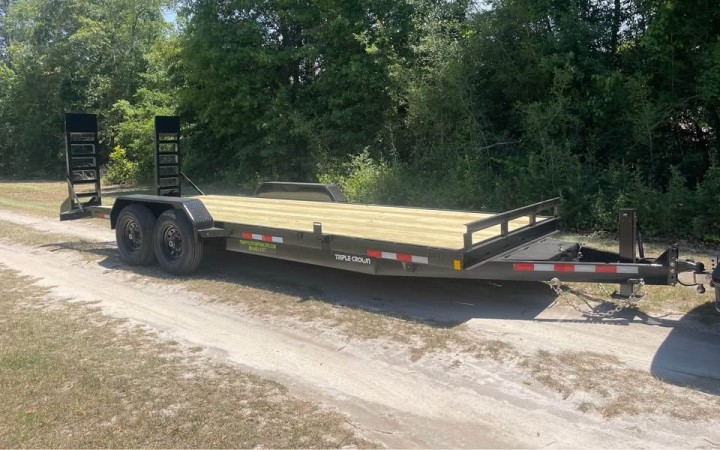 Triple Crown 7x20 14K Equipment Trailer - Great for Tractors, Skid Steers & More!