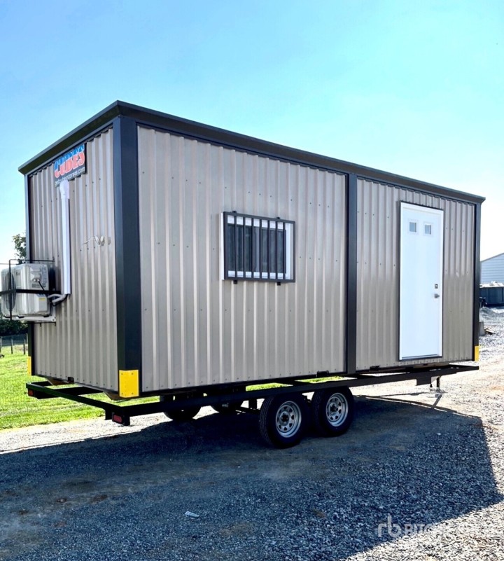8x20 ft Mobile Office Trailer - Ideal for Small Crews & Short-Term Projects